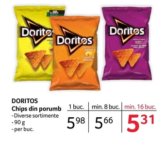 Selgros DORITOS Chips din porumb Ofertă