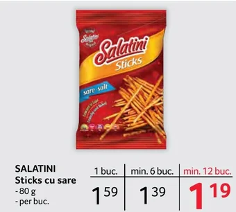 Selgros SALATINI Sticks cu sare Ofertă