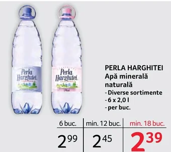 Selgros PERLA HARGHITEI Apă minerală naturală Ofertă