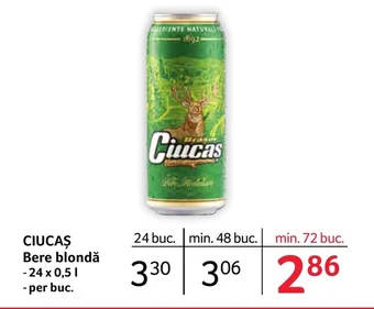 Selgros CIUCAŞ Bere blondă Ofertă
