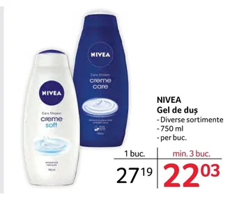Selgros NIVEA Gel de duş Ofertă