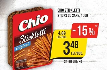 CHIO STICKLETTI STICKS CU SARE, 100G