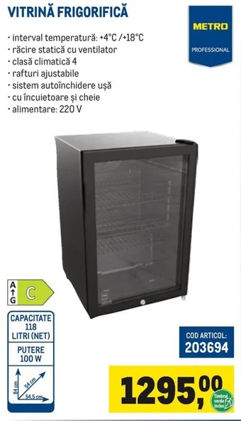 VITRINĂ FRIGORIFICĂ
