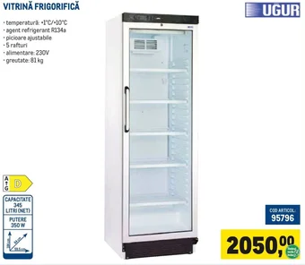 Metro VITRINĂ FRIGORIFICĂ Ofertă
