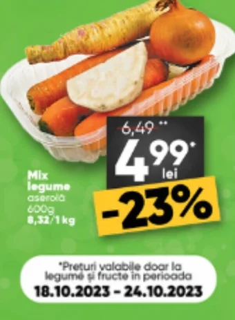 PROFI Mix legume aserola 600g 8,32/1 kg Ofertă