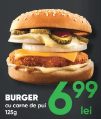 PROFI BURGER cu carne de pui 125g Ofertă