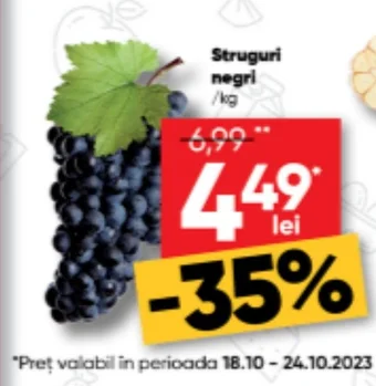 PROFI Struguri negri /kg Ofertă