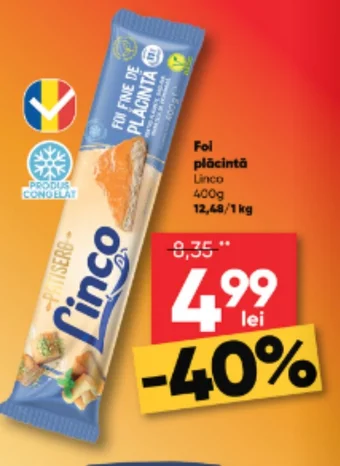 PROFI Fol plăcintă Linco 400g 12,48/1kg Ofertă