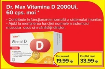 Dr. Max Vitamina D 2000Ui, 60 cps. moi *