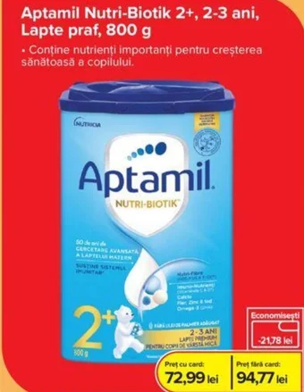 Aptamil Nutri-Biotik 2+, 2-3 ani, Lapte praf, 800 g