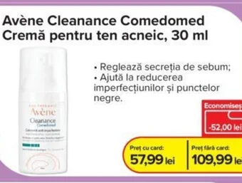 Dr.Max Avène Cleanance Comedomed Cremă pentru ten acneic, 30 ml Ofertă