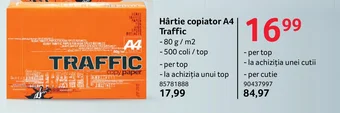 Selgros Hârtie copiator A4 Traffic Ofertă