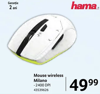 Mouse wireless Milano