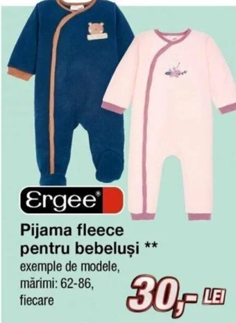 Kik Pijama fleece pentru bebeluşi Ofertă
