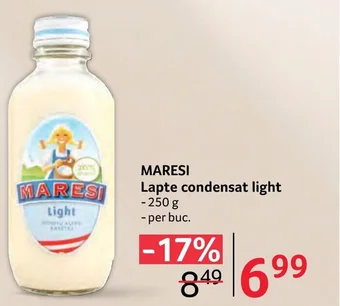 Selgros MARESI Lapte condensat light Ofertă