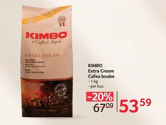 Selgros KIMBO Extra Cream Cafea boabe Ofertă