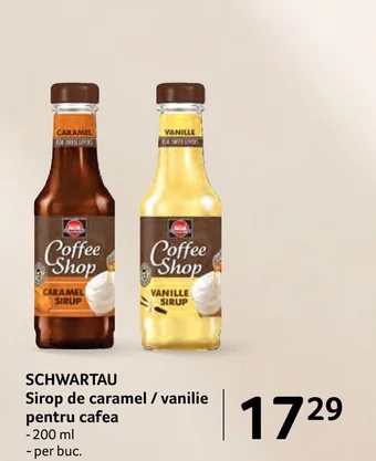 Selgros SCHWARTAU Sirop de caramel / vanilie pentru cafea Ofertă