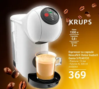Selgros Espressor cu capsule Nescafé® Dolce Gusto® Genio S P240131 Ofertă