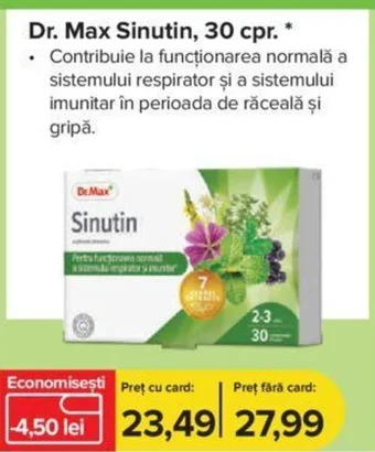 Dr.Max Dr. Max Sinutin, 30 cpr. * Ofertă