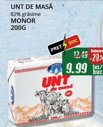 Diana Supermarket UNT DE MASĂ 82% grăsime MONOR 200G Ofertă