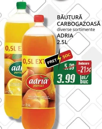 BĂUTURĂ CARBOGAZOASĂ diverse sortimente ADRIA