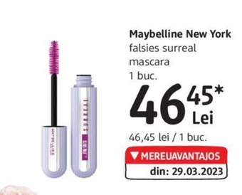 DM Maybelline New York falsies surreal mascara Ofertă