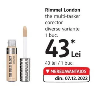 DM Rimmel London the multi-tasker corector diverse variante 1 buc. Ofertă