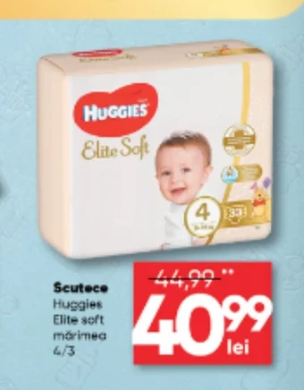 PROFI Scutece Huggies Elite soft mărimea 4/3 Ofertă