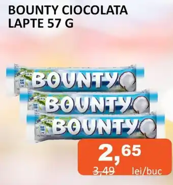 Unicarm BOUNTY CIOCOLATA LAPTE 57 G Ofertă