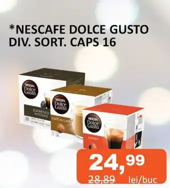 Unicarm *NESCAFE DOLCE GUSTO DIV. SORT. CAPS 16 Ofertă