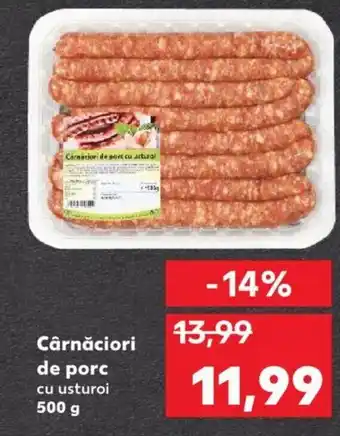 Kaufland Cârnăciori de porc cu usturoi 500 g Ofertă