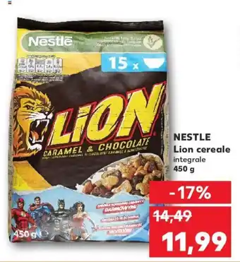 Kaufland NESTLE Lion cereale integrale 450 g Ofertă