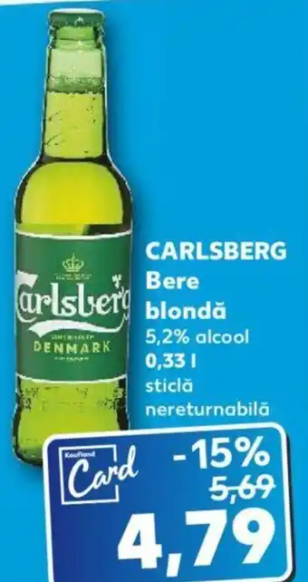 Kaufland CARLSBERG Bere blonda Ofertă