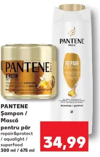 Kaufland PANTENE Şampon / Mască pentru păr repair&protect / aqualight / superfood 300 ml / 675 ml Ofertă