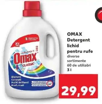 Kaufland OMAX Detergent lichid pentru rufe Ofertă