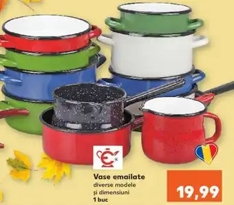 Kaufland Vase emailate diverse modele Ofertă