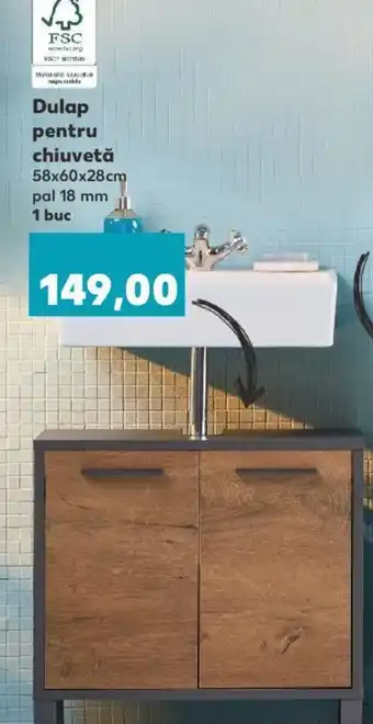 Kaufland Dulap pentru chiuvetă 58x60x28cm Ofertă