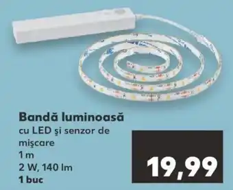 Bandă luminoasă cu LED şi senzor de mişcare 1m