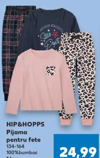 Kaufland HIP&HOPPS Pijama pentru fete 134-164 100%bumbac Ofertă