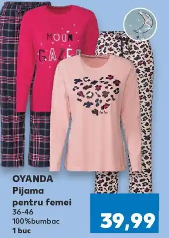 Kaufland OYANDA Pijama pentru femei 36-46 100%bumbac Ofertă