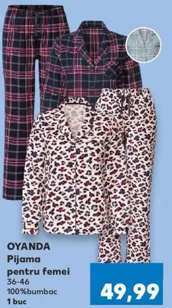Kaufland OYANDA Pijama pentru femei 36-46 100%bumbac Ofertă