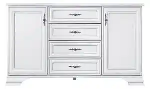 Favi Comoda idento, alba, pal/mdf, 154.5x44.5x90 cm Ofertă