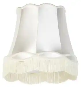Abajur de mătase cremă 45 cm - bunicuță