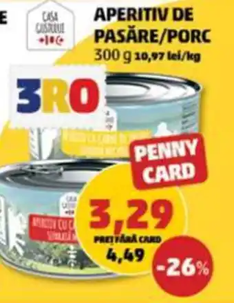 Penny APERITIV DE PASĂRE/PORC Ofertă
