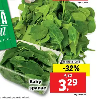 Lidl Baby spanac Ofertă
