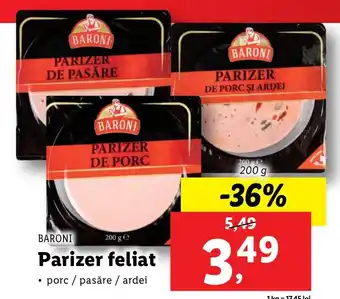 Lidl Parizer feliat Ofertă