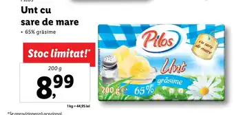 Lidl Unt cu sare de mare Ofertă