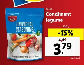Lidl Condiment legume Ofertă