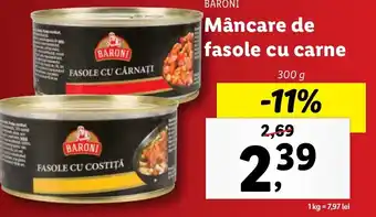 Lidl Mâncare de fasole cu carne Ofertă