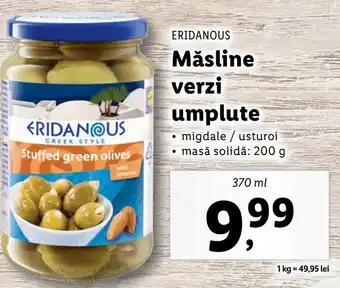 Lidl Măsline verzi umplute Ofertă